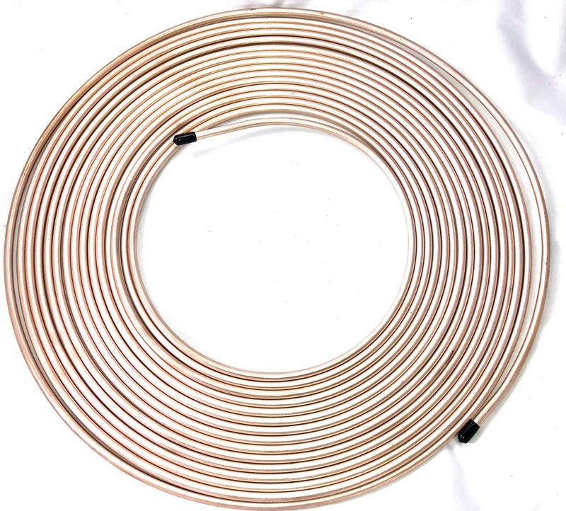 The Stop Shop 50 Ft. Roll of 1/4" Copper Nickel Brake Line Tubing - Image 1